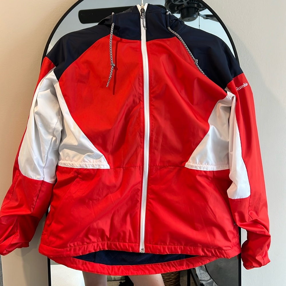 Columbia fleece lined windbreaker